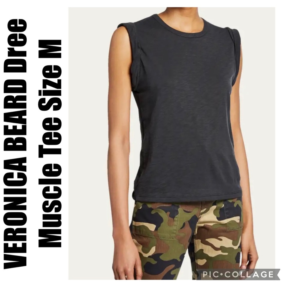 Veronica Beard Black Muscle Tee